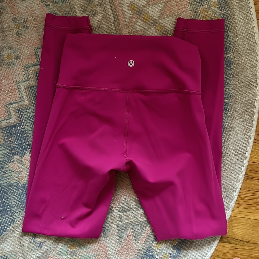 Lululemon Wunder Train Leggings Size 4 Ripened Raspberry